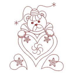 Redwork Country Bears 09(Sm) machine embroidery designs