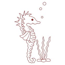 Redwork Sea Horse 01(Sm) machine embroidery designs