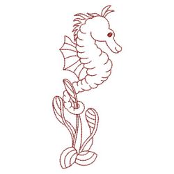 Redwork Sea Horse 07(Sm) machine embroidery designs