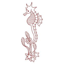 Redwork Sea Horse 10(Sm) machine embroidery designs