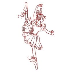 Redwork Dancing Girls 06(Lg) machine embroidery designs