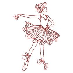 Redwork Dancing Girls 07(Sm) machine embroidery designs