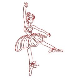 Redwork Dancing Girls 09(Lg) machine embroidery designs