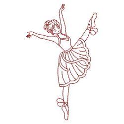 Redwork Dancing Girls 10(Sm) machine embroidery designs