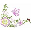 Jacobean Butterfly Decor 01(Md)