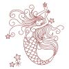 Redwork Mermaids 02(Lg)