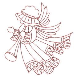 Redwork Sunbonnet Angels 06(Md) machine embroidery designs