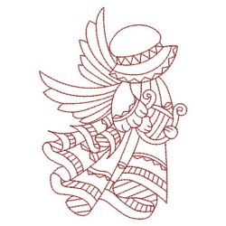 Redwork Sunbonnet Angels 08(Md) machine embroidery designs