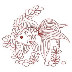 Redwork Goldfish 05(Sm)