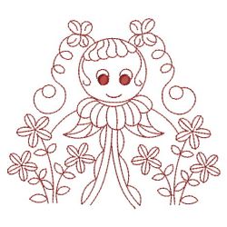 Redwork Country Ladybugs 07(Sm) machine embroidery designs