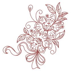 Redwork Flowers 01(Lg) machine embroidery designs