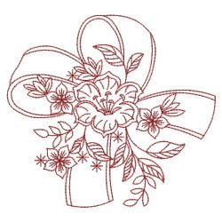 Redwork Flowers 08(Md) machine embroidery designs