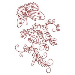 Redwork Flowers 09(Sm) machine embroidery designs