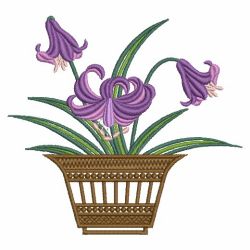 Colorful Lily 03(Md) machine embroidery designs