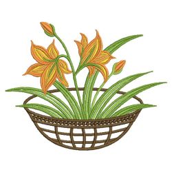 Colorful Lily 09(Md) machine embroidery designs