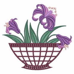 Colorful Lily 10(Lg) machine embroidery designs