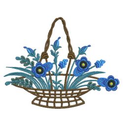 Blue Flowers 05(Sm) machine embroidery designs