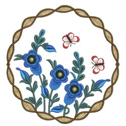 Blue Flowers 06(Lg) machine embroidery designs