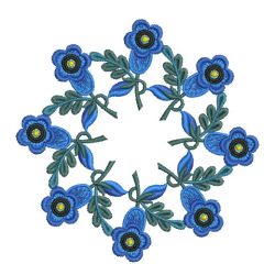 Blue Flowers 08(Sm) machine embroidery designs