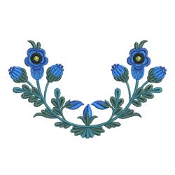 Blue Flowers 10(Lg) machine embroidery designs