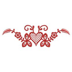 Redwork Heart Deco 08(Md)