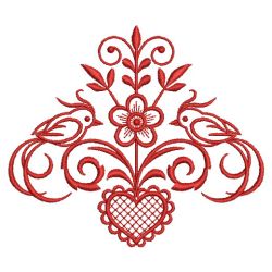 Redwork Bird Couple 03(Sm) machine embroidery designs