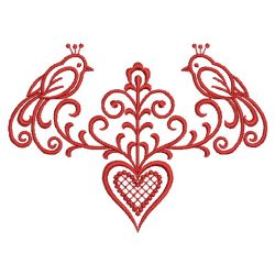 Redwork Bird Couple 04(Sm) machine embroidery designs