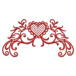 Redwork Bird Couple 09(Lg) machine embroidery designs