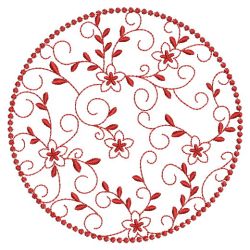 Redwork Floral Quilt 01(Lg) machine embroidery designs