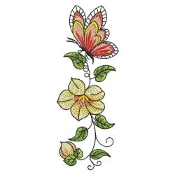 Butterfly On Flowers 08(Md) machine embroidery designs