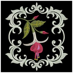 Elegant Fuchsia 02(Md) machine embroidery designs