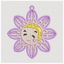 FSL Smile Flower Face machine embroidery designs