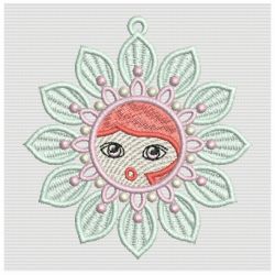 FSL Smile Flower Face 06 machine embroidery designs