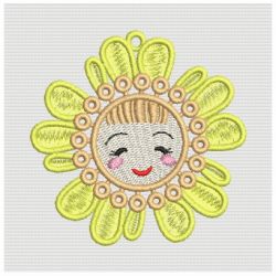 FSL Smile Flower Face 07 machine embroidery designs