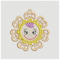 FSL Smile Flower Face 09 machine embroidery designs