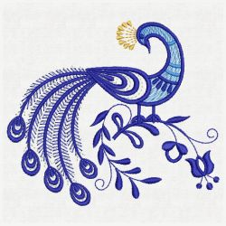 Artistic Peacocks 05(Md) machine embroidery designs