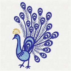 Artistic Peacocks 09(Md) machine embroidery designs