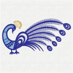 Artistic Peacocks 12(Md) machine embroidery designs