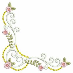 Rose Corners 07(Md) machine embroidery designs