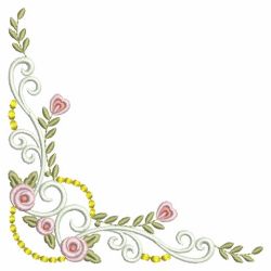 Rose Corners 08(Sm) machine embroidery designs