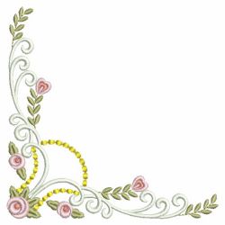 Rose Corners 10(Md) machine embroidery designs