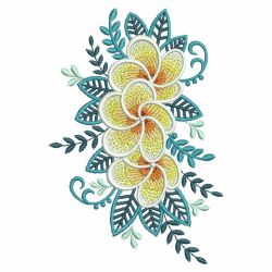 Plumeria 03(Sm) machine embroidery designs