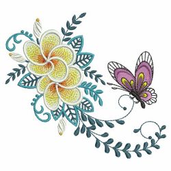 Plumeria 04(Md) machine embroidery designs