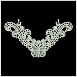 FSL Butterfly Necklines 06 machine embroidery designs