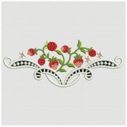 Cutwork Strawberries machine embroidery designs