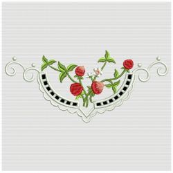 Cutwork Strawberries 05 machine embroidery designs