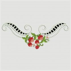 Cutwork Strawberries 06 machine embroidery designs