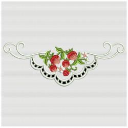 Cutwork Strawberries 07 machine embroidery designs