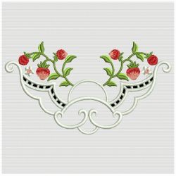 Cutwork Strawberries 08 machine embroidery designs