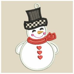 Applique Snowman machine embroidery designs